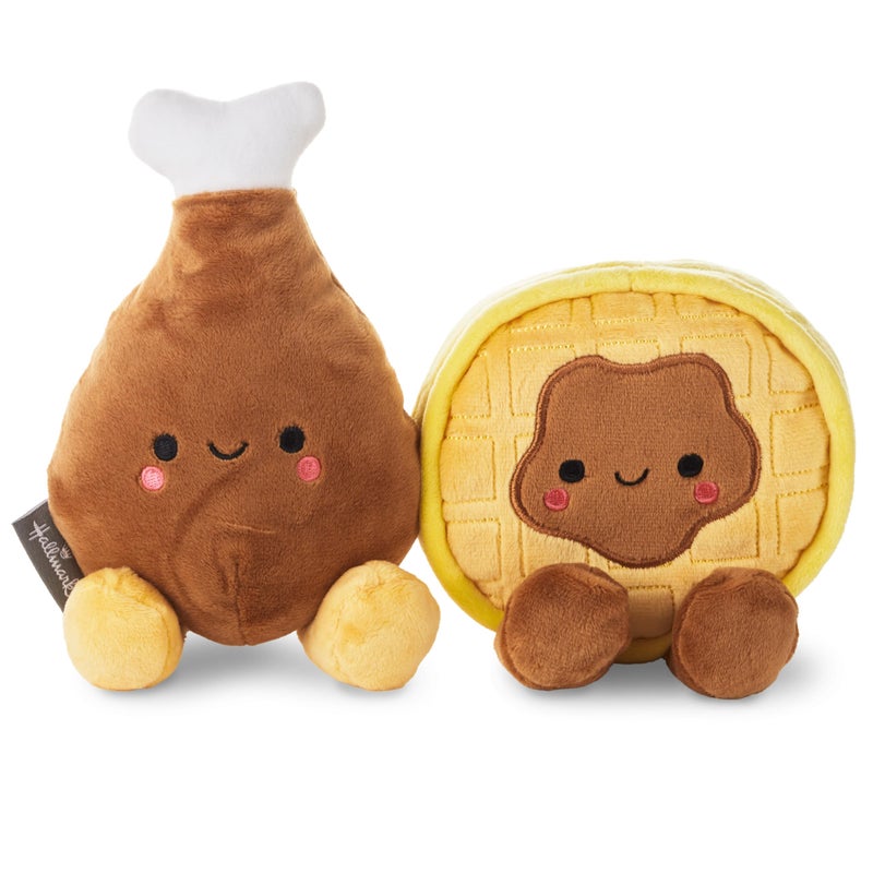 Hallmark Better Together Magnetic Plush (Chicken and Waffle) 6.7"" Stuffed Toys  Valentine's Day Gift for Kids - Image 1