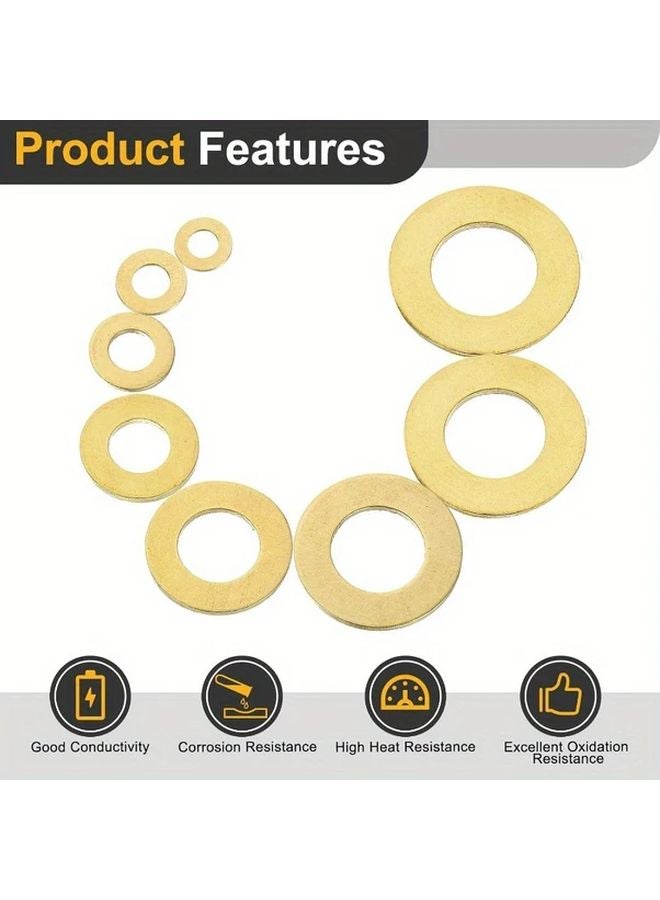 Brass Flat Washers M6 18mm OD 1 5mm Thick Metal Seal Washers 20pcs - Image 5