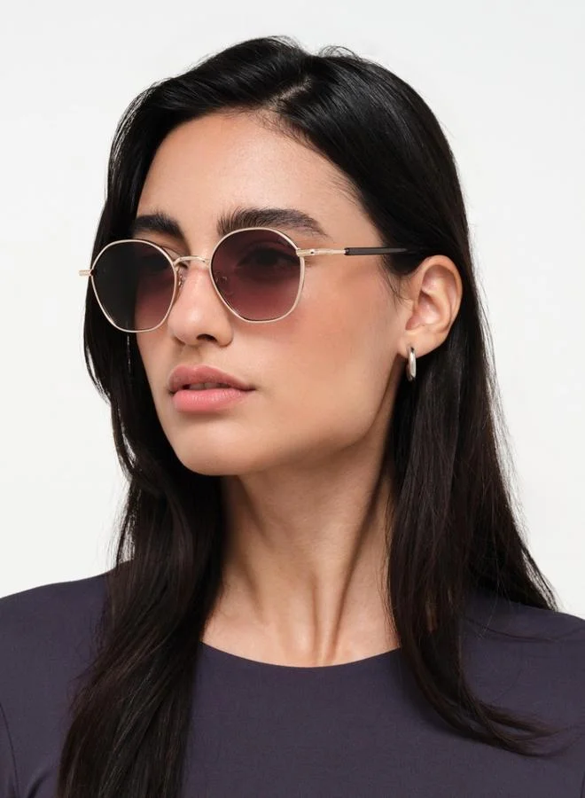 بلاك أوت BlackOut Unisex Shimmer Round Sunglasses