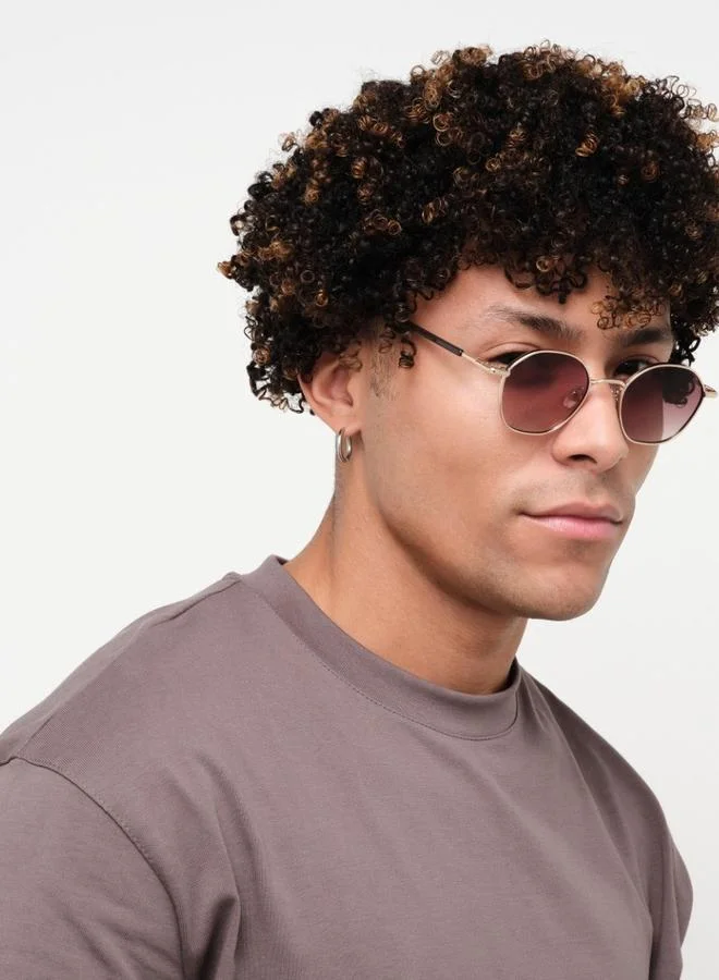 بلاك أوت BlackOut Unisex Shimmer Round Sunglasses
