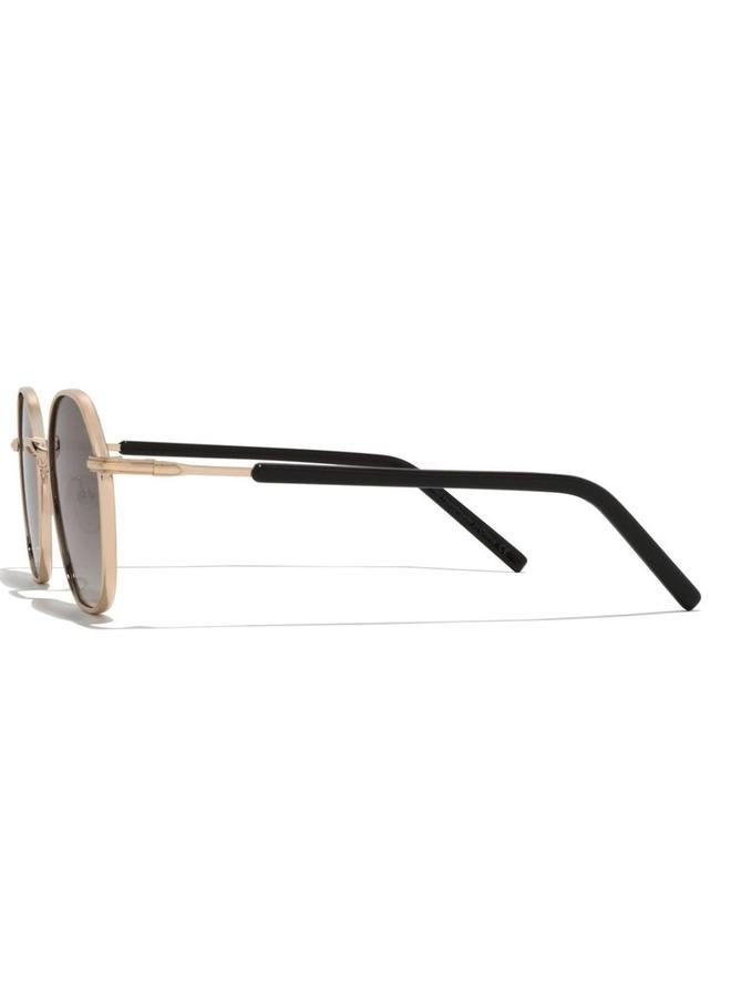 بلاك أوت نظارات شمسية دائرية لامعة للجنسين - Image 1