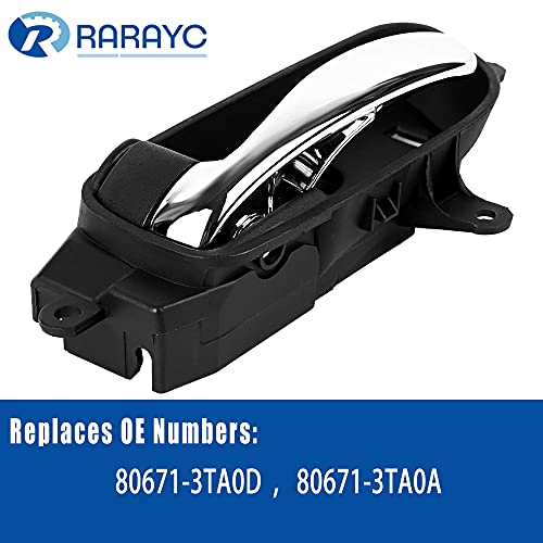 RARAYC Interior Door Handle | for 2013 2014 2015 2016 2017 Nissan Altima Sedan Pathfinder Titan | Replaces Front Rear Left Driver Side - Image 3
