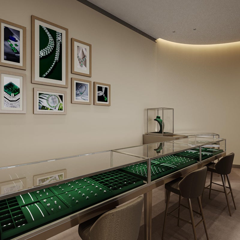 Papten 4 In 1 Velvet Jewelry Trays Jewelry Drawer Organizer Tray Stackable Jewelry Trays Necklace Bracelet Ring Earring Organizer Tray(Green) - Image 5