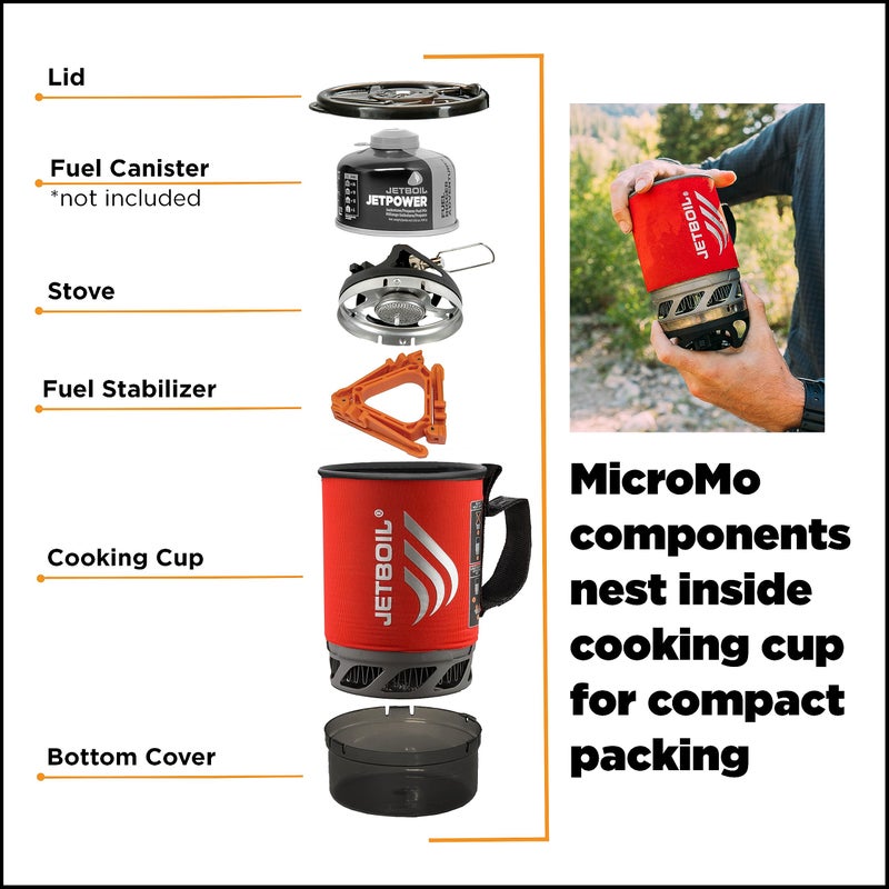 Jetboil MicroMo Camping Stove, Tamale, Ultralight Cooking System - Image 4