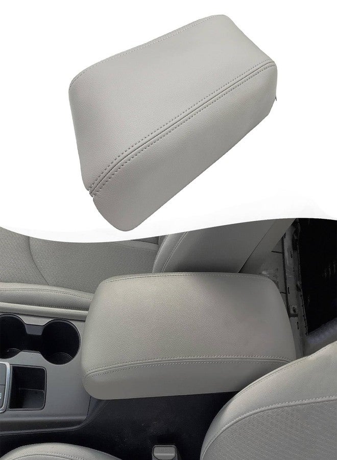 KBH Center Console Armrest Cover Upholstery for Hyundai Sonata 2015-2019, Middle Console Lid Replacement Cover Accessories, Vinyl Leather, Anti-Scratch, Gray - Image 1