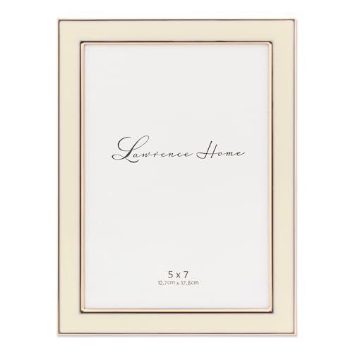 Lawrence Frames Metal Frame Polished Enamel Ivory 5x7