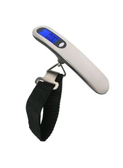 Portable digital luggage scale suitable for travel, measuring weight up to 50 kg