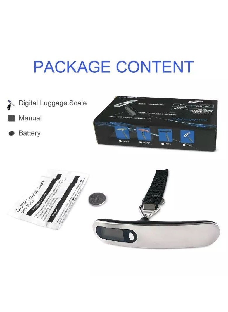 MORANO - Portable digital luggage scale suitable for travel, measuring weight up to 50 kg - Image 1