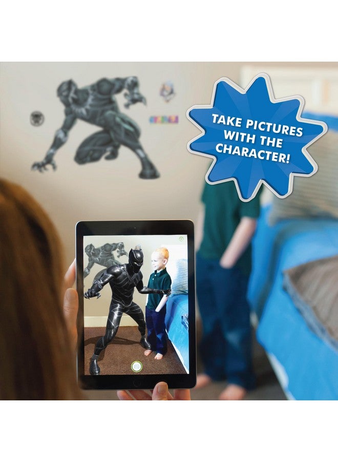 Wall Palz Marvel Black Panther Wall Decal - Augmented Reality Crouching Black Panther Bedroom Decor Peel and Stick Vinyl Wall Stickers - Image 5
