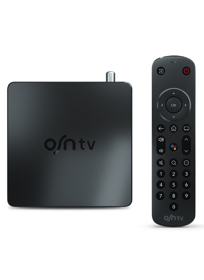 أو إس إن - اشتراك OSNtv (3 اشهر)، ترفيه OSN+ متضمن مع الجهاز الجديد بدقة 4K | جهاز التحكم الصوتي عن بُعد | Wi-Fi وإيثرنت | مشغل بواسطة Android 11.0 - Image 1