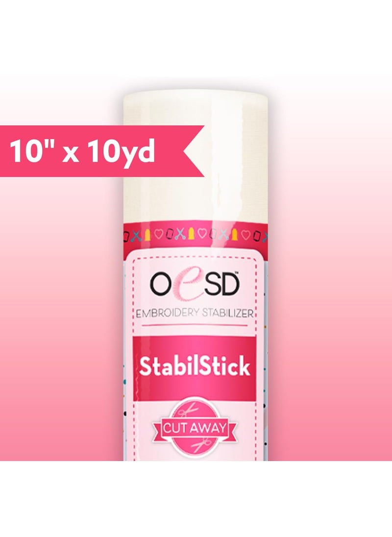 OESD OESD StabilStick Cut Away Embroidery Stabilizer 10 x 10 Yd Roll  - Image 2