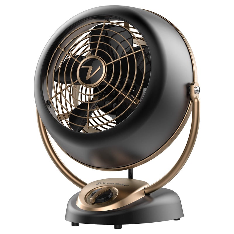 Vornado VFANâ„¢ Alchemy Vintage Fan | Retro Metal Air Circulator for Cooling & Decor | 5 Speeds, Adjustable Tilt | Gunmetal - Image 1