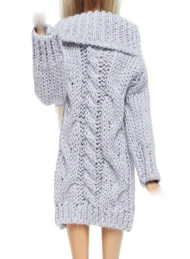 BJDBUS Winter Turtleneck Sweater Clothes for 11.5 inch Girl Doll Accessories (Grey) - Image 1