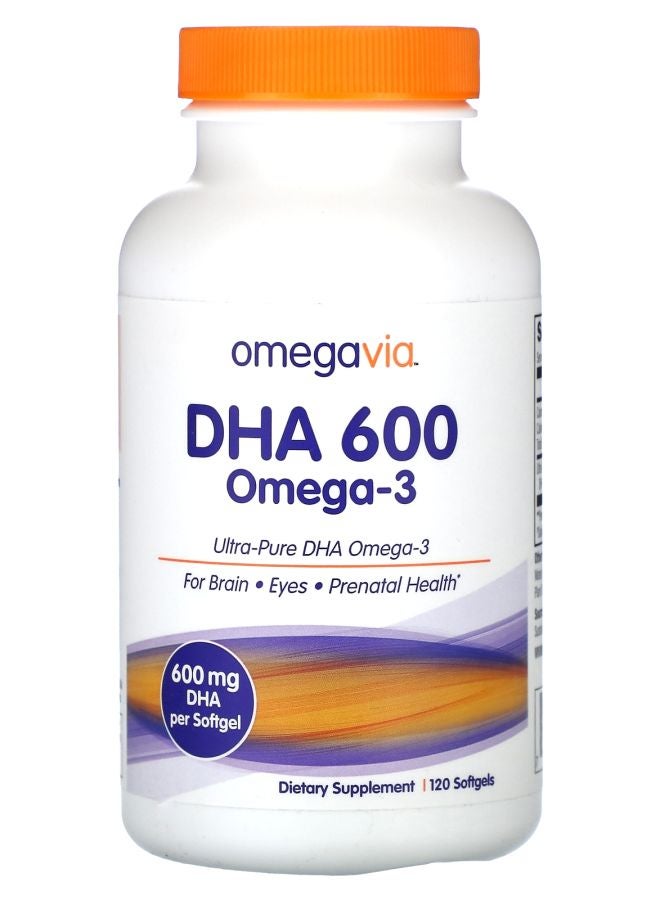 DHA 600 أوميغا-3 120 كبسولة لينة