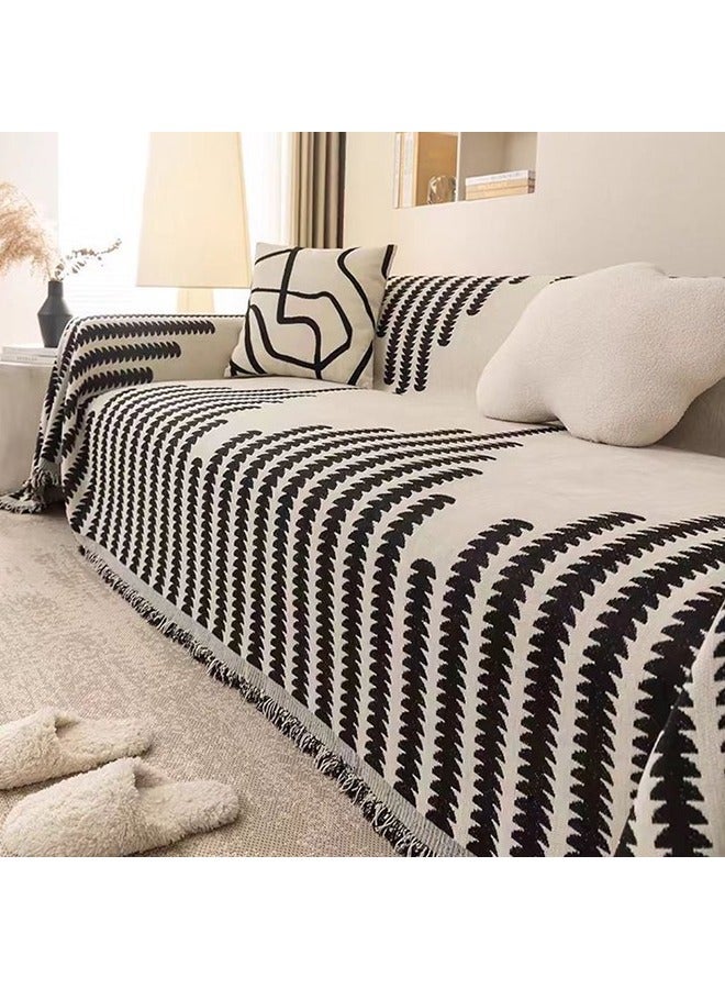 DUNELIFE 180*300cm Nordic Jacquard Covers for Sofa, Bohemian Wo-seater Sofa Cover, Machine Washable Slipcovers, Wrinkle-Resistant Dirt-resistant, For Families With Pets And Children - Image 1