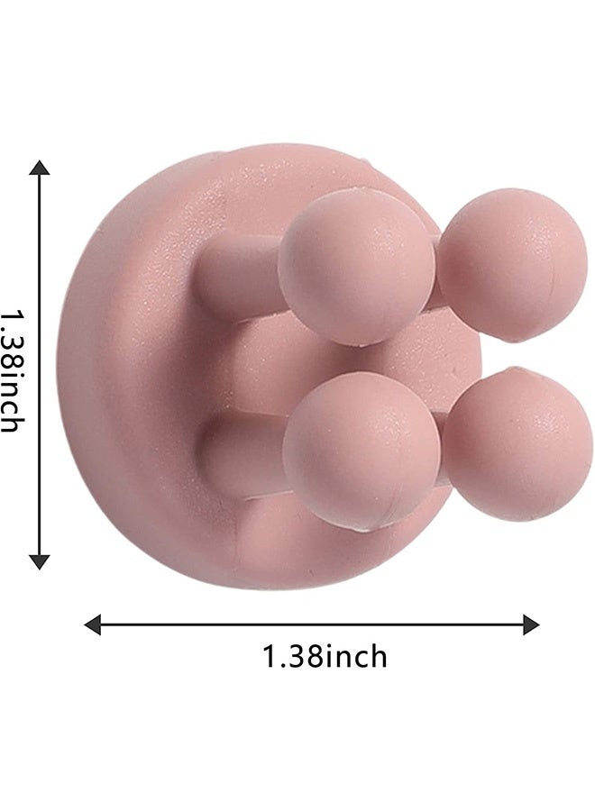 كوانتوم 4 قطع من حوامل فرشاة الأسنان المصنوعة من السيليكون، خطاف ذاتي اللصق مقاوم للماء متعدد الوظائف، خطاف فرشاة أسنان ذاتي اللصق مقاوم للماء للحمام والمطبخ والمكتب - Image 2