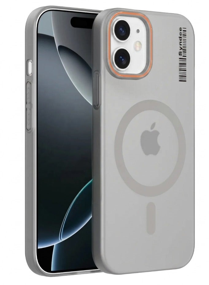 Anti Yellowing Translucent Matte Full Cover PC Smoke Frosted Cellphone Phone Case for Apple Iphone 11 (Grey)