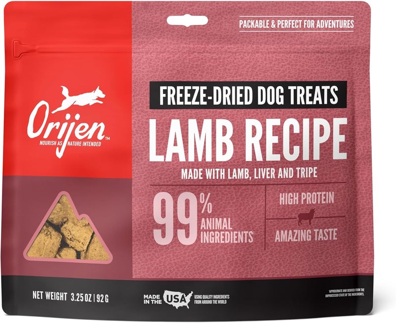 Orijen Lamb Recipe Freeze Dried Dog Treats - 92G - Image 1