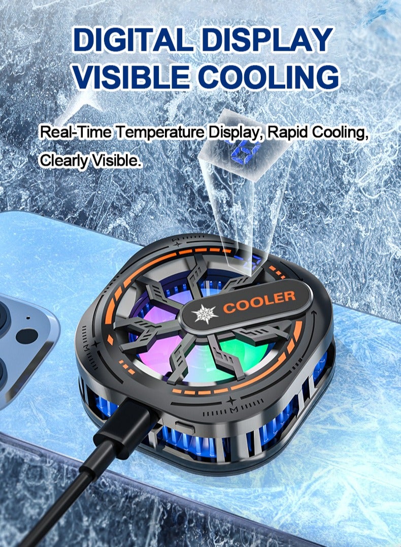 linkship Mobile Phone Cooler for Gaming & Streaming – 5-Second Instant Cooling, Magnetic & Clip-On Design, Temperature Display, Compatible with iPhone Series, Android, iPad, and Tablets - Image 5