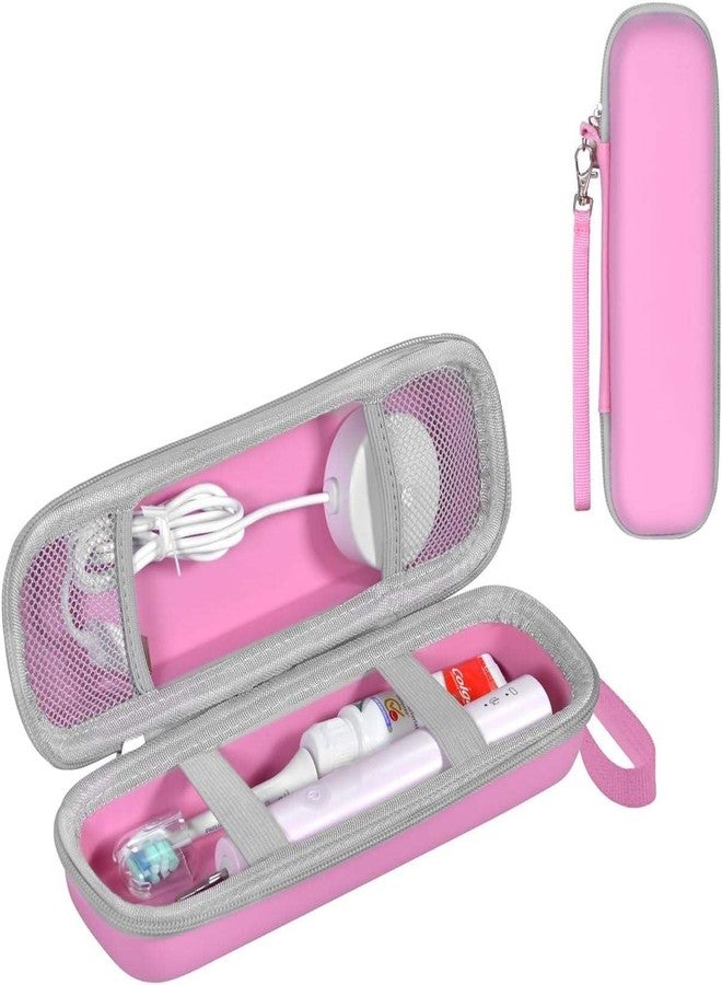 Careflection Toothbrush Travel Case for Oral-B Pro 1000 5000 7500 7000 6000 9600 / Philips for Sonicare for ProtectiveClean 4100 6100 5100 6500 7500 (CASE ONLY!) Portable Protective Container Pink - Image 1
