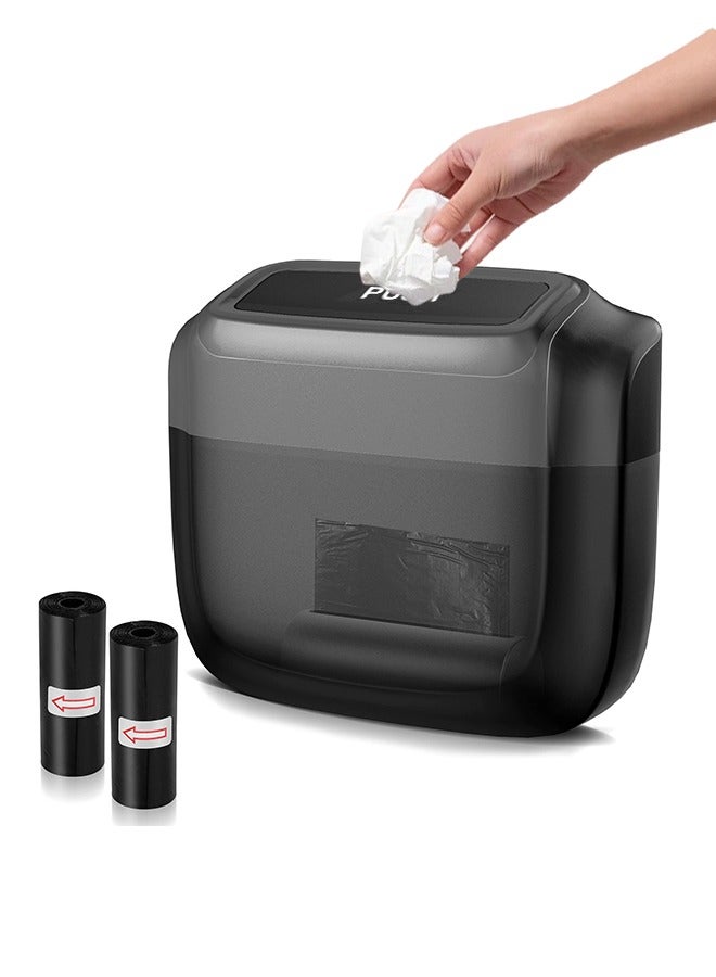 Generic Suspension Car Trash Bin Car Trash Can with Lid Leakproof Vehicle Trash Square Car Organizer Accessories for Automotive, Home, Office, Kitchen, Bedroom，with 30pcs Trash Bags  - Image 1