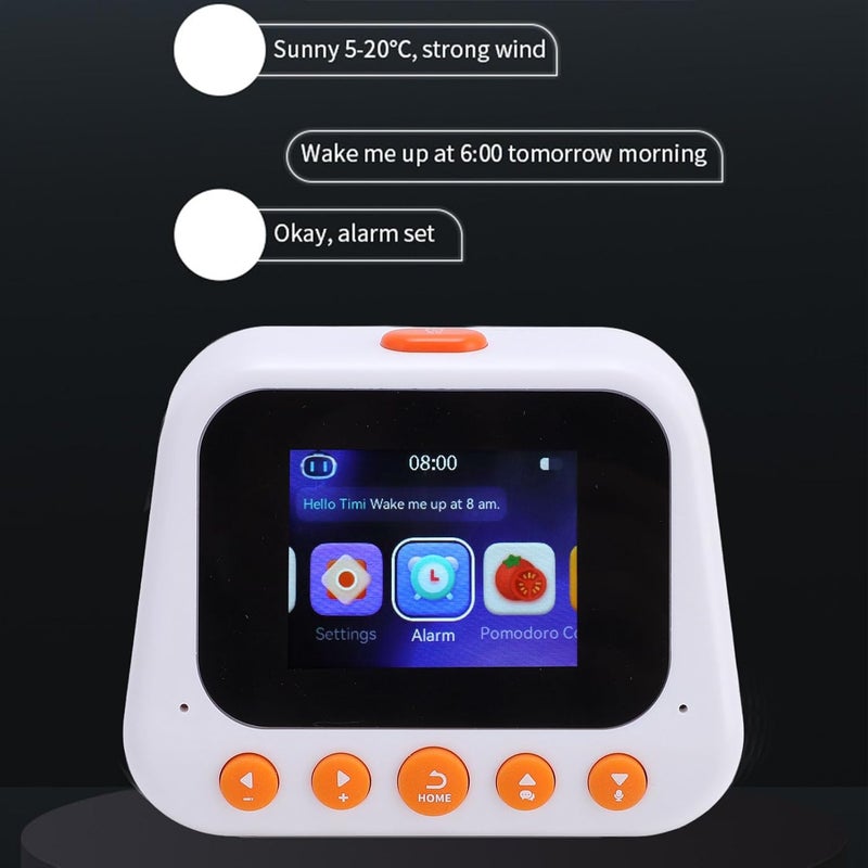 Velaurs AI Intelligent Learning Robot, Smart Voice Assistant for Kids, Time Manager Reminder with Multifunctional Translation, Educational Companion for Boys and Girls Adults - Image 5