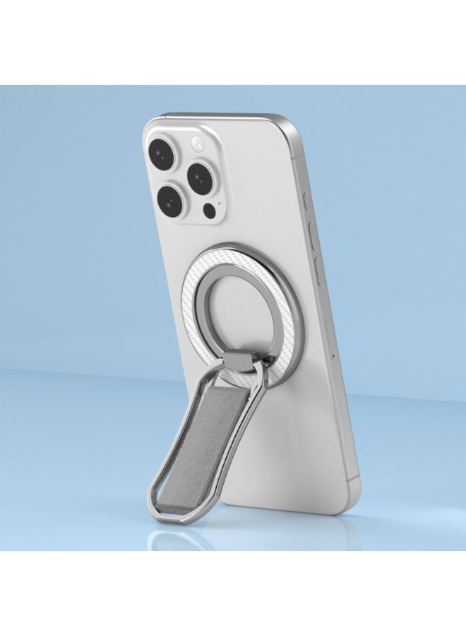 Magnetic Phone Grip with Finger Strap – Removable 360° Rotating Ring Holder Kickstand, Soft Velcro Wrist Strap, MagSafe Compatible Universal Phone Stand for iPhone & Android - Image 3