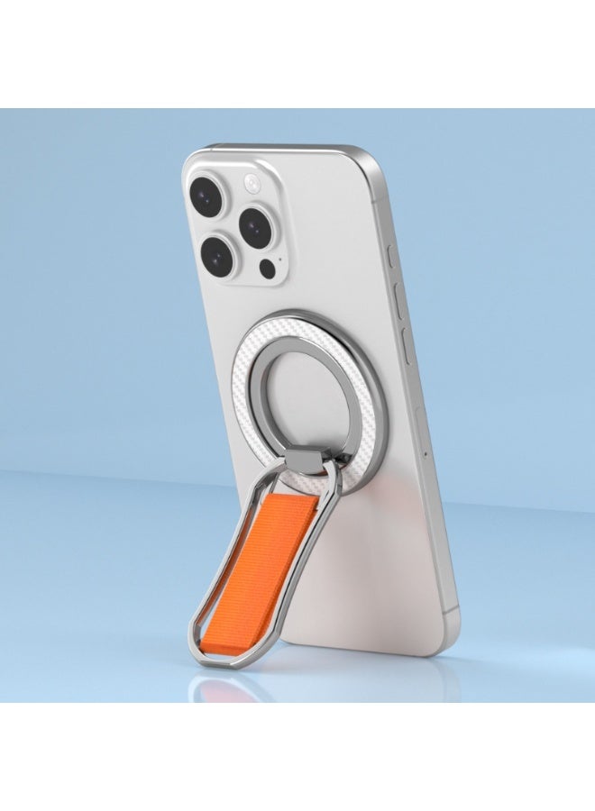 Magnetic Phone Grip with Finger Strap – Removable 360° Rotating Ring Holder Kickstand, Soft Velcro Wrist Strap, MagSafe Compatible Universal Phone Stand for iPhone & Android - Image 2