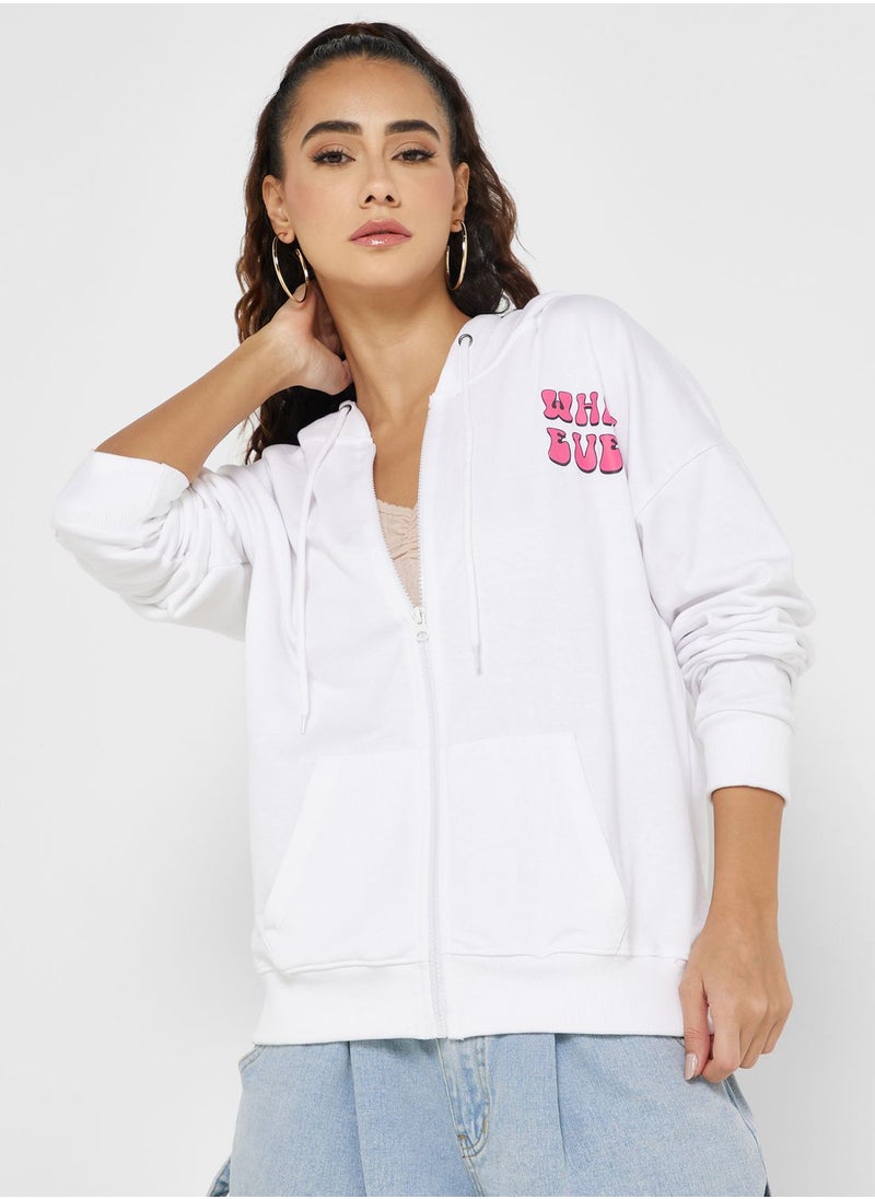 Ginger - Graphic Zip Thru Hoodie - Image 1