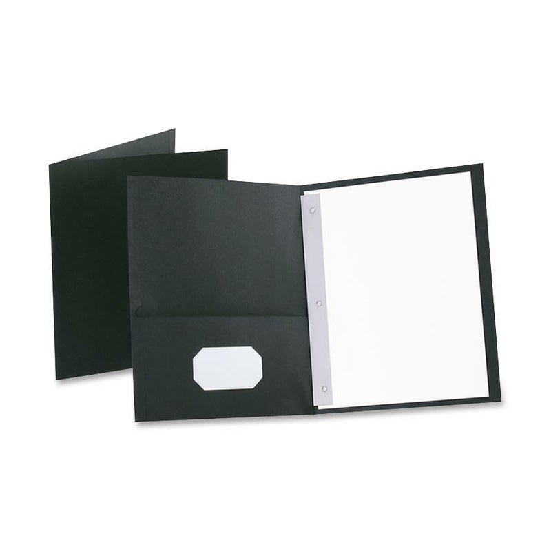 Oxford Two-Pocket Folders w/Fasteners, Dark Blue, Letter Size, 25 per Box (57738) - Image 3