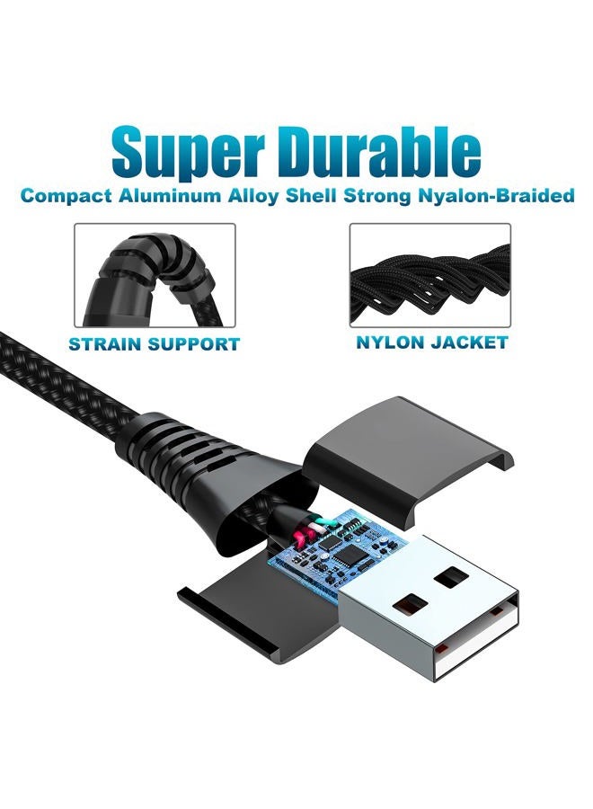 esbeecables [Apple MFi Certified] Short iPhone Charging Cable(3Pack 8 Inch),USB to Lightning Charger Cord for Apple,Nylon Braided Fast Charging Data Syncing Cable for iPhone 14/13/12/11/XS/XR/X/8/7/6/iPad/Airpods - Image 3