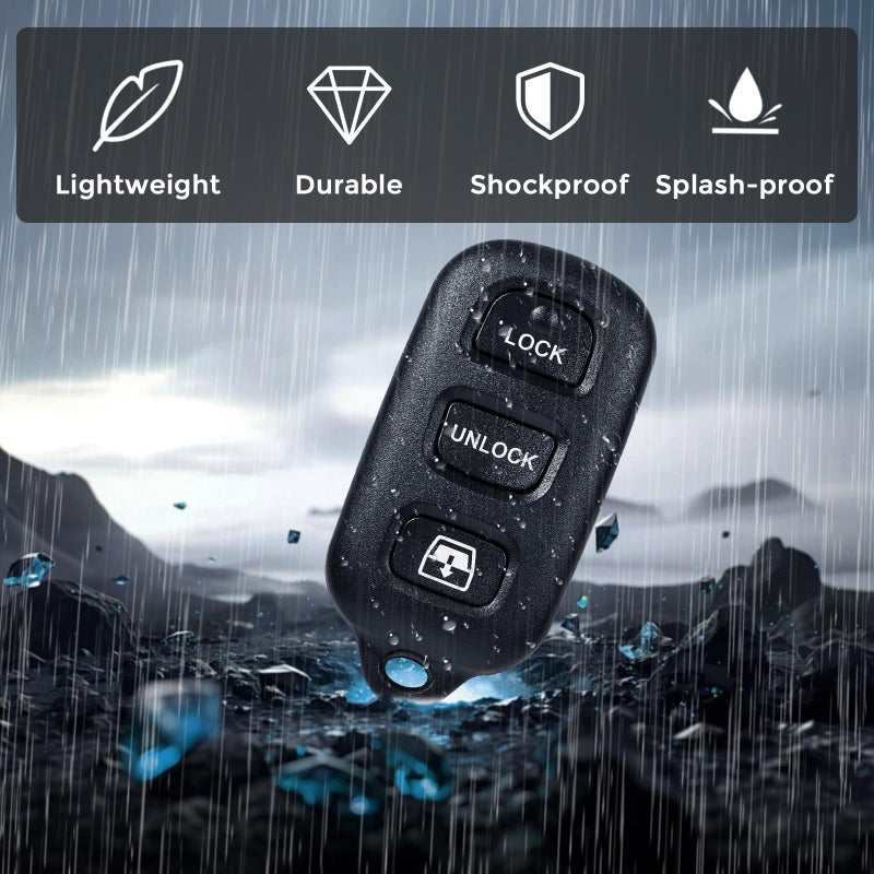 HelloAuto Key Fob for Toyota 4Runner 1999-2009, KeyFob Toyota Sequoia 2001-2007 Keyless Entry Remote Replacement Smart Key Fob 4 Buttons (FCC ID: HY12BAN HYQ12BBX HYQ1512Y) - Image 5