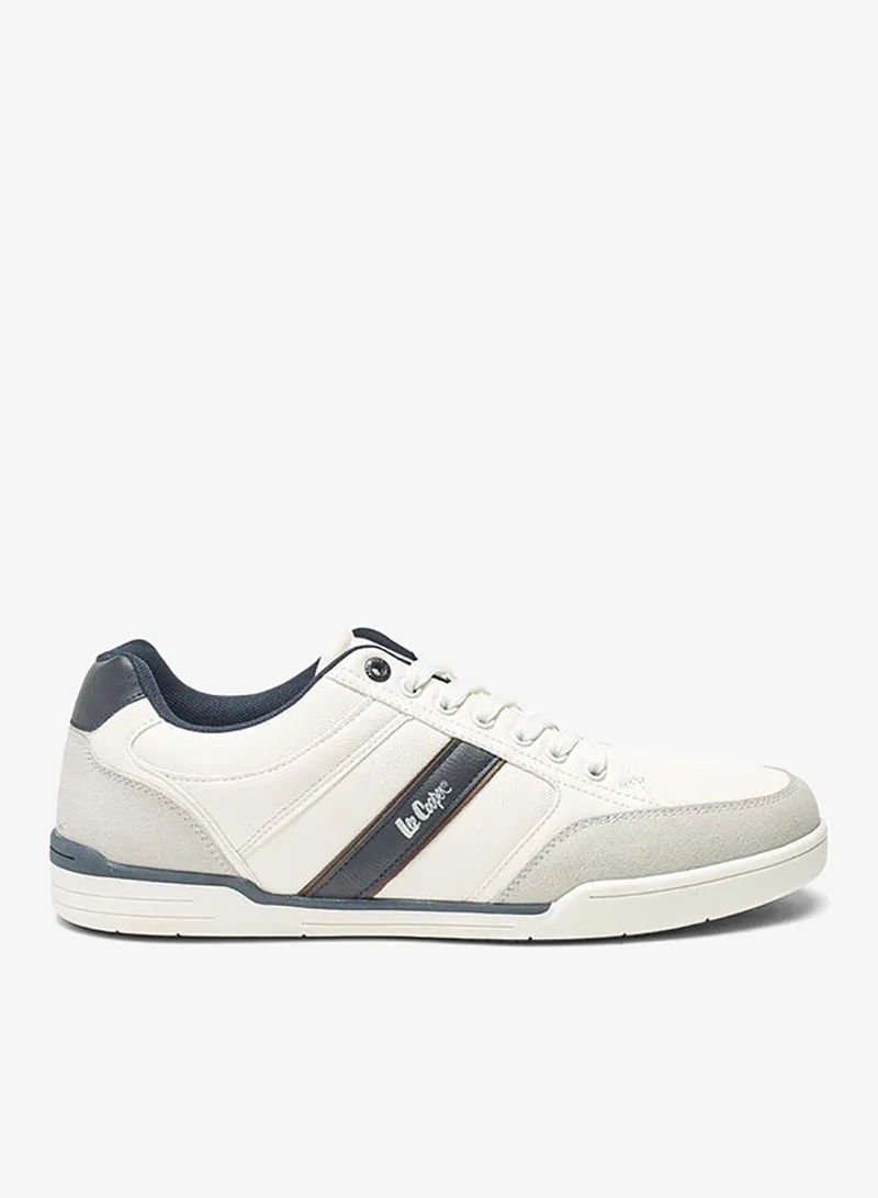 Men's Logo Detail Sneakers with Lace-Up Closure