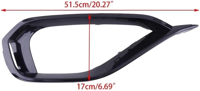 QASULER Front Bumper Left Fog Light Lamp Bezel for BMW 4 Series - Image 2