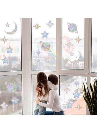 17 Pcs Anti Collision Window Clings Starry Rainbow Window Stickers Anti Collision Window Stickers For Preventing Bird Impact Reusable Rainbow Window Stickers - pzsku/Z645A03C4411E74A5D78BZ/45/_/1741446764/13a1e45e-8028-42d1-967f-155c2b2f5b21