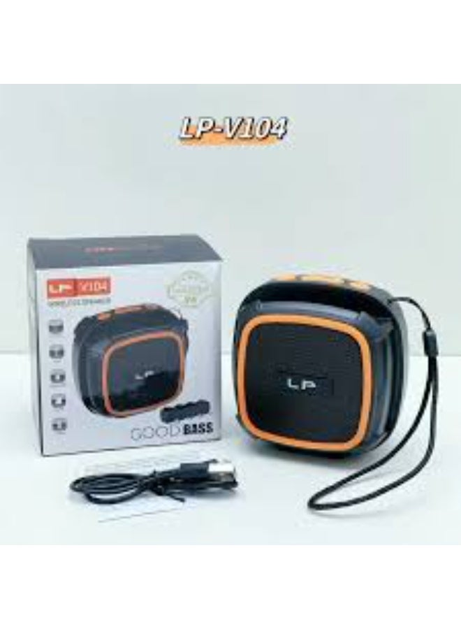 LP-V104 Portable Bluetooth Mini Bass Speaker – Stereo Sound, FM Radio, USB/TF Player & Waterproof Outdoor Music - Image 5