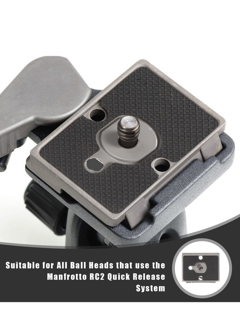 SYOSI - 200PL-14 Quick Release Plate, 2 Pieces Universal Tripod Plate, RC2 Quick Release Plate, with 1/4 Inch Screw for Camera Tripod Ball Head - Image 1