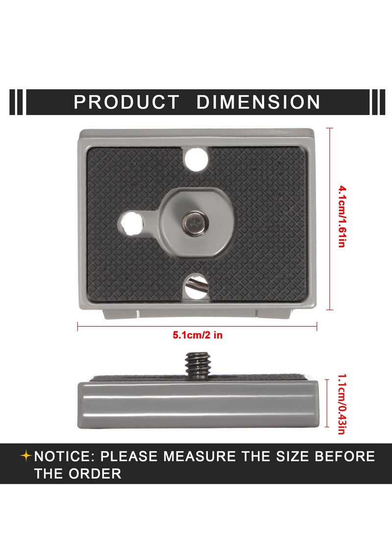SYOSI - 200PL-14 Quick Release Plate, 2 Pieces Universal Tripod Plate, RC2 Quick Release Plate, with 1/4 Inch Screw for Camera Tripod Ball Head - Image 1