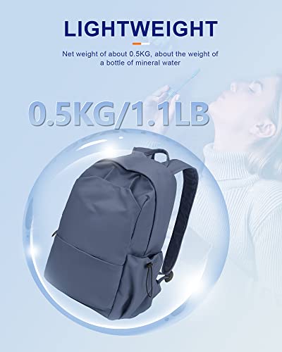 UPPACK Backpack For Women Men School Aesthetic Lightweight College Backpack for Boys Girls Book Bag Casual Daypack Laptop Gym Backpacks Bluish purple - Image 4