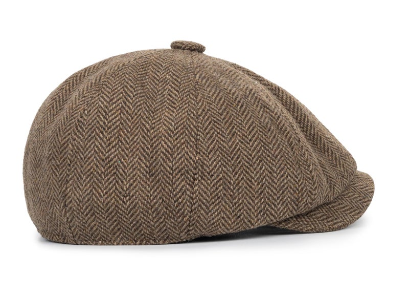 XuoAz Kids Boys Wool Newsboy Cap - Vintage Tweed Flat Beret Cabbie Hat for Toddler Boys Girls Pageboy(for 4 to 9 Years) - Image 5