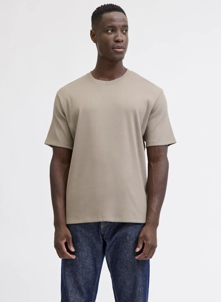 JJ Rebel Casual Regular Fit Crew Neck T-Shirt