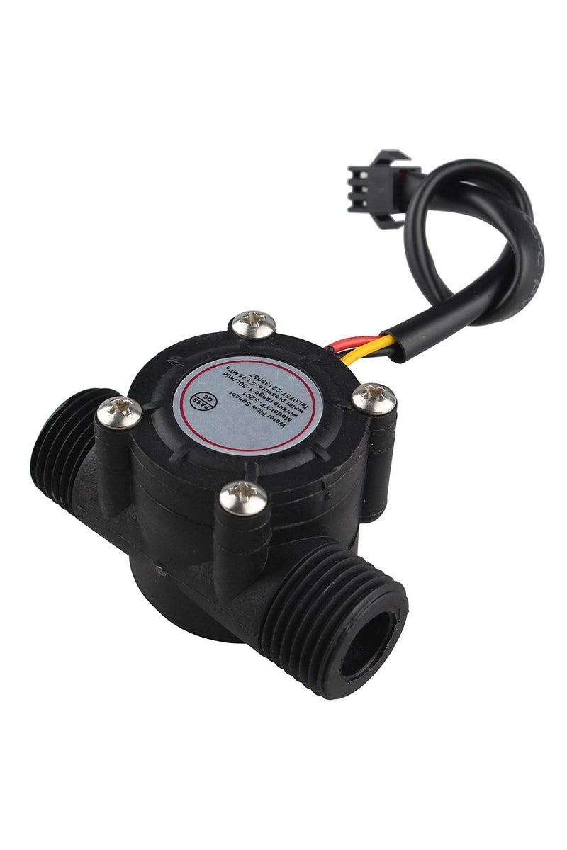 Water Flow Sensor YF-S201, 1-30L/min Detection, Hall Effect Sensor, compatible with Arduino, ESP, Raspberry Pi