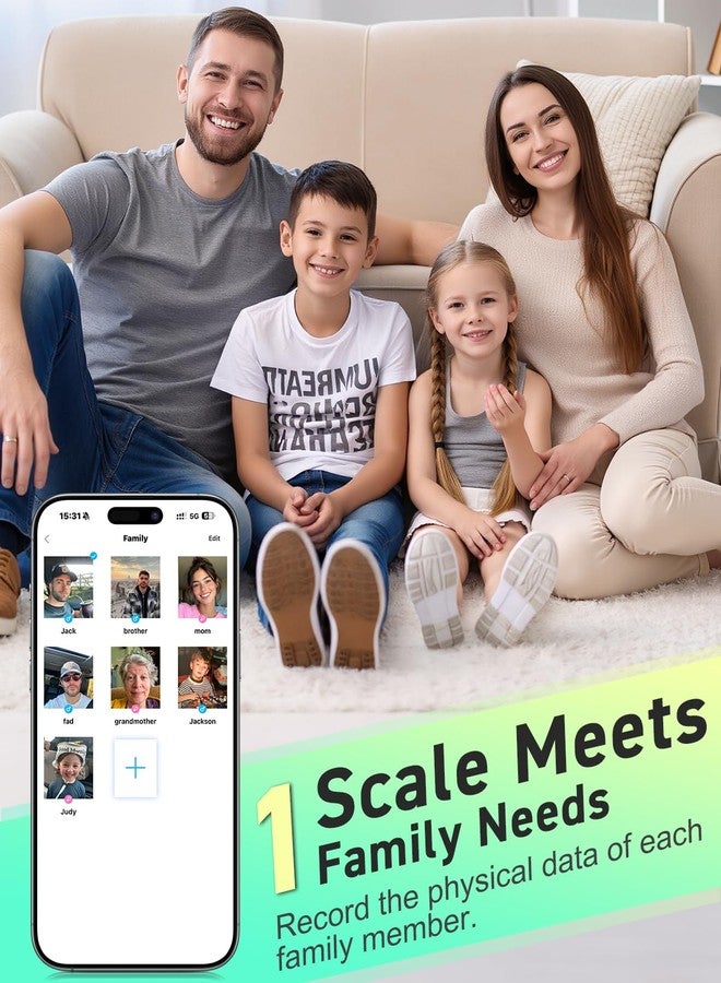 إنسمارت ميزان INSMART الذكي لقياس وزن الجسم، دقة عالية تصل إلى 0.1 رطل، 24 مقياسًا - Image 3