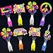 Oitnlaughter 36Pcs 1960s Retro LED Finger Lights Groovy Party Favors Glow in the Dark Light Up Finger Lights Back to 60s Themed Bulk for Birthday Party Goodie Bag Stuffer Birthday Gifts Prize - Image 2