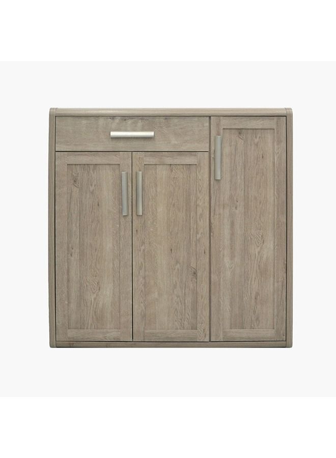 Home Box Curvy 20-Pair Shoe Cabinet With 3 Doors And 1 Drawer 34.3x120x118 cm - Image 3