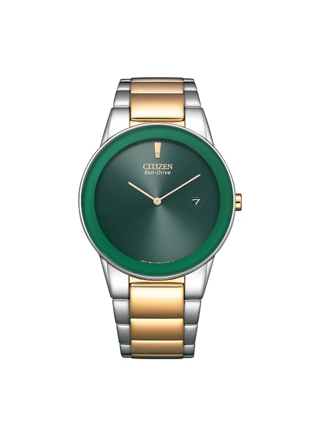 CITIZEN Men's Stainless Steel with Two-Tone Rose Gold Plating Strap ECO-DRIVE  Watch AU1064-85X - 40 mm
