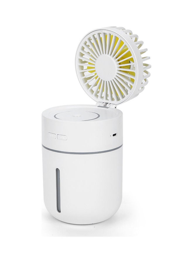 Rechargeable Mini Humidifier With Fan White - Image 1