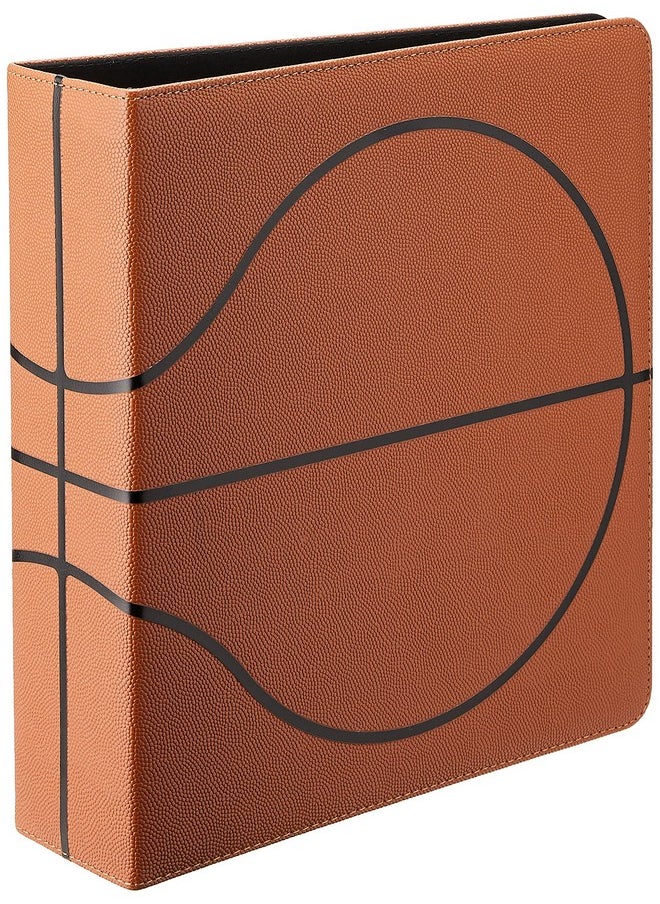 BCW - Bcw 3" Premium Album Basketball Collectors Edition Heavyduty Black Powder Coated Can Hold Up To 90 Bcw 9Pocket Pages With Trading Cards - Image 1