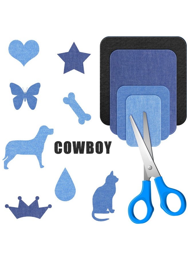40 Pieces Iron On Repair Patches Denim Patches For Inside Jeans Assorted Shades Iron Patches For Clothes Adhesive Patches Inside And Outside Glue Jean Fabric Patch For Jeans 4 Sizes 5 Colors