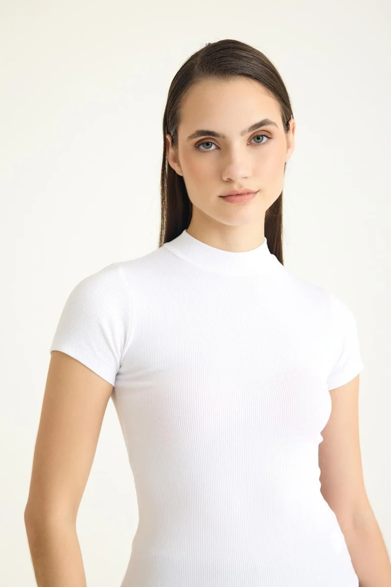 كوتن كونسيبت 2 Pieces Stand Collar Short Sleeve Camisole T-Shirt